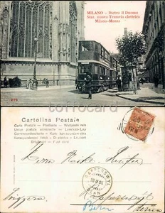 MILANO CITTA'-STAZIONE TRAMVIA ELETTRICA MILANO MONZA TRAM-C63-34 - Picture 1 of 1