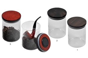VASO PORTATABACCO IN PLEXIGLAS UMIDIFICATO HUMIDIFIED TOBACCO VASE LUBINSKI D200 - Imagen 1 de 1