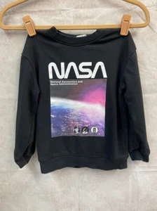 NASA - H&M Black Sweatshirt Pullover Size 5T/6 - Picture 1 of 3