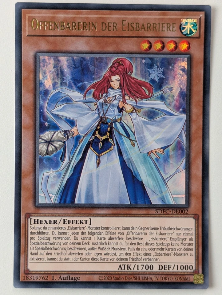 Offenbarerin der Eisbarriere SDFC-DE002 Ultra Rare DE NM YUGIOH - Bild 1 von 1