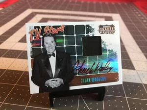 2008 Donruss Americana Chuck Woolery Autograph Swatch Card 62/75 Very Rare Item! - Bild 1 von 5