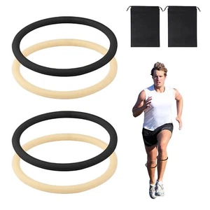 4 PCS Patella Bands, Elastic Patella Band, Silicone Fixed Knee Brace for Knee... - Picture 1 of 6