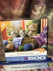 Eurographics Knittin' Kittens Jigsaw Puzzle New - Picture 1 of 4