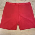 READ Adidas Golf Shorts Pinkish Red Mens Size 42 w/ 10.5” Inseam Polyester