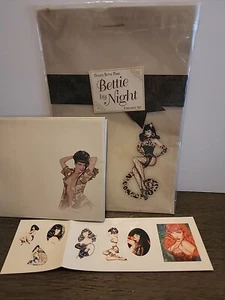 Bettie Page Stickers Note Paper And Envelopes Pin-Up Girl Open Package - Picture 1 of 10
