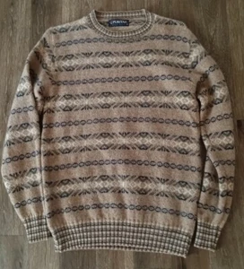 Vintage Puritan Men’s Nordic sweater Wool Blend Crew neck pullover Medium - Picture 1 of 5