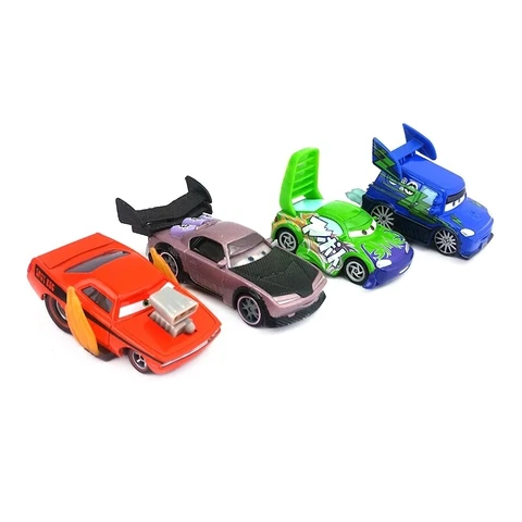 Disney Pixar Cars Lot 4 DJ, Boost, Snot Rod, Wingo, Metal Diecast Toy Car Loose Cover