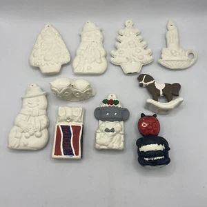 Vintage 1970’s Alberta’s and Duncan Enterprises Keramikformen Figuren 10 Eulen Weihnachten - Bild 1 von 13