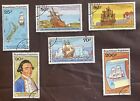 Togo: Complete set of 6 #1016-17 & C371-74. "Ships" used. Lot #03=102805