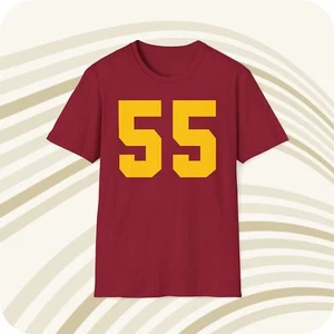 Junior Seau USC Trojans #55 NCAA Jersey T-Shirt - Front & Back Print - Picture 1 of 5
