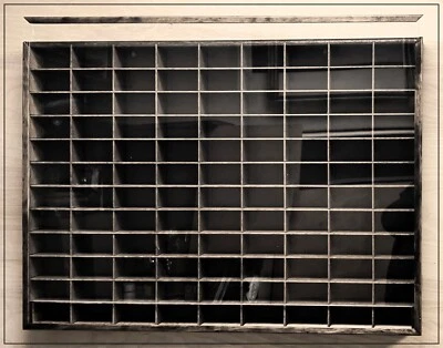 Handcrafted Wood Wall Display  Case for Matchbox /Hot Wheels  W/COVER1/64 size - Image 1 of 4