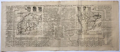 Map "Carte genealogique l'histoire des Rois du Nord" Scandinavia/Chatelain, 1720 - Image 1 of 4