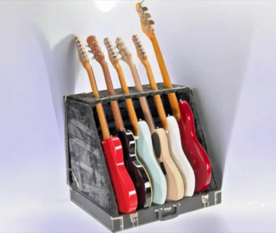Funda con soporte de guitarra universal para 6 guitarras eléctricas o 3 acústicas Foto 1 de 4