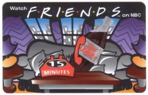 Tarjeta telefónica TK 519b PhoneCard Diet Coke Bottle 'Watch Friends on NBC': muestra - Imagen 1 de 2