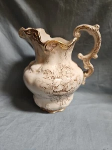 Antique Porcelain Pitcher Unmarked  - Picture 1 of 9