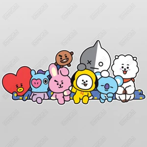 BTS UNIVERSTAR BT21 70mm x 160mm Sticker | Vinyl | Decal - Picture 1 of 1