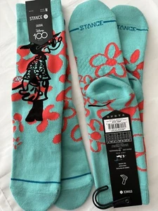 2 PAIR STANCE CASUAL SOCKS DISNEY 100 - SURF CHECK BY RUSS - SIZE M, NWT - Picture 1 of 9