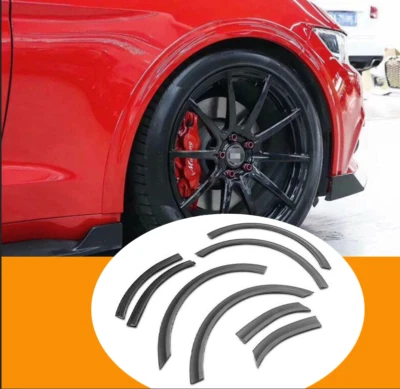 For Ford Mustang 2015-2017 MP Primer Black Wide Body Fender Flare Body Kit 8PCS - Image 1 of 4