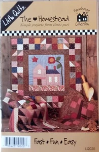 The HOMESTEAD Little Quilt Farmhouse Collection LQC20 Applique Pieced Easy 1995 - Picture 1 of 6