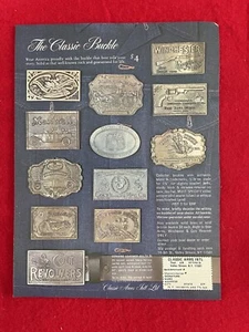 Fibbie Cintura By Classic Arms 1975 Pubblicità Stampa Vintage - Solo Pubblicità - Foto 1 di 7