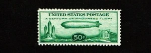 1933 U.S CLASSIC AIRMAIL 50c "Baby Zepp" Century of Progress Sc#C18 M/NH/OG GEM! - Picture 1 of 2