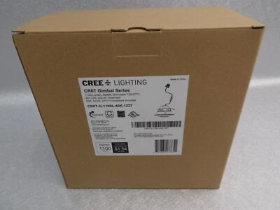 NEW IN BOX CREE LIGHTING CR6T GIMBAL 6" LED 1100L 4000K DIMMABLE RECESSED LIGHT - Image 1 of 2