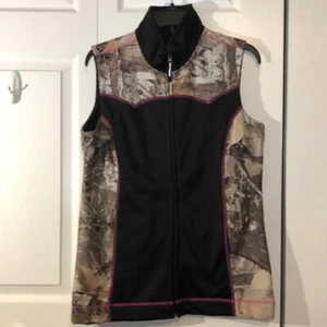 Fleece Vest Size M Roper Wear the West Camo and Black - Picture 1 of 12