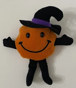 90s Halloween Witch Smiley Face Plush Beanie Boppers 9” VTG Stuffed Toy 1997 - Picture 1 of 8
