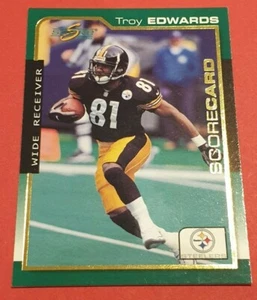 2000 Score Troy Edwards SCORCARD Parallel #ed/2000 - Pittsburgh Steelers - Picture 1 of 1