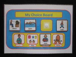 MY CHOICE BOARD - ADHD Autism Aspergers SEN PECS Visual Aid Dementia Alzheimer's - Picture 1 of 30