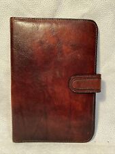 Bosca Genuine Leather Portfolio Writing Pad Document Folder Organizer - Brown