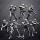 Necro Troopers - Set of 7 | 35mm | SW Legions | DnD Miniatures | Tabletop