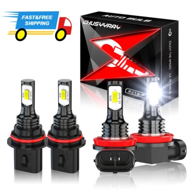 Ajuste para Nissan Sentra 2000 2001 2002-2003 4 peças farol de neblina feixe alto e baixo - Imagem 1 de 4