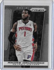 2013-14 Panini Prizm Basketball Andre Drummond Card #198 Detroit Pistons