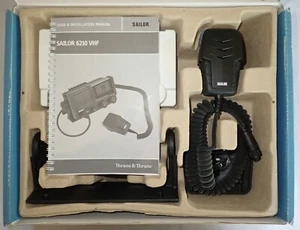 SAILOR 6210 VHF 406210A TRANSCEIVER UNIT & 406202A HANDMICROPHONE RADIO SYSTEM - Picture 1 of 12