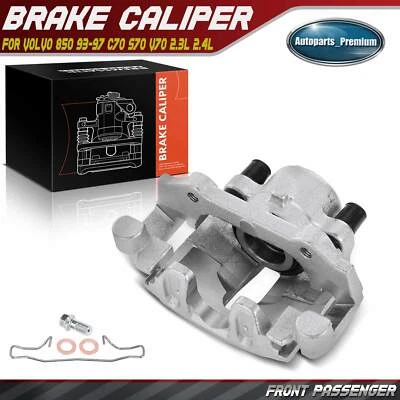 Front Right Brake Calipers w/ Bracket for Volvo 850 93-97 C70 S70 V70 2.3L 2.4L - Image 1 of 4