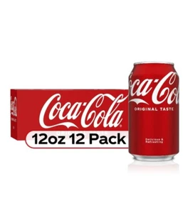 Coke Coca-Cola Soda Pop (1) 12 Pack of 12 oz Cans Soft Drink Coca Cola - Picture 1 of 3