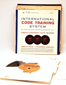 Vintage International Code Training System Manual 3 LP Discs Howard W. Sams 1963 - Zdjęcie 1 z 1