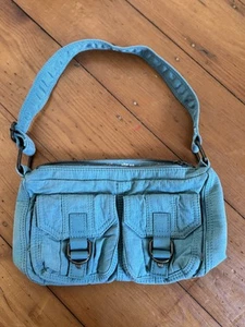Bolso de mano vintage Laura Ashley Y2K azul nunca usado - Imagen 1 de 6