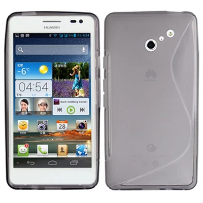 Custodia in TPU Grigio S-Line per Huawei Ascend D2 - Immagine 1 di 4