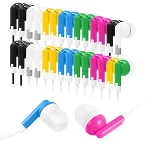 30 Packs Kids Earbud Headphones Bulk, Wired Earphones with 3.5 mm Jack Multi ... - Picture 1 of 7