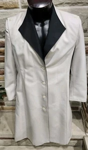 Union Made Woman's Trench Coat ILGWU Polyester. Single Breasted Vintage Size L - Picture 1 of 8