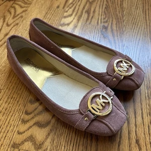 MICHAEL Michael Kors Women's Fulton Moc Suede Slide Flats Dusty Rose, Size: 8 - Picture 1 of 9