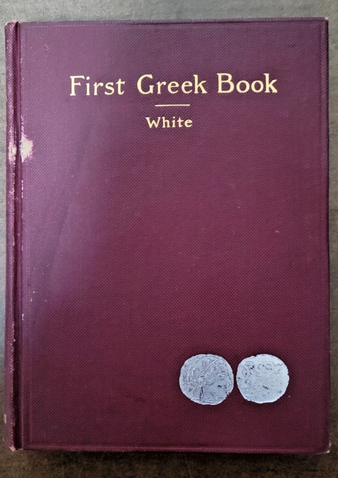 First Greek Book Hardcover 1896- John White - Image 1 of 4