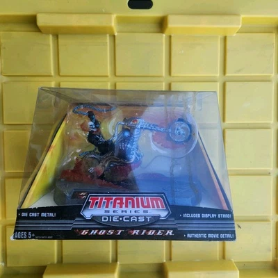 Figura Diecast Ghost Rider Titanium Series 2006 sin usar, en caja - Hasbro Hsh Foto 1 de 3