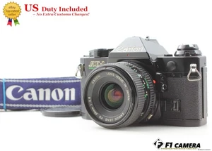 [Fast neuwertig] Canon AE-1 Program schwarze analoge Kleinbildkamera NFD 28mm f2.8 Objektiv JAPAN - Bild 1 von 16