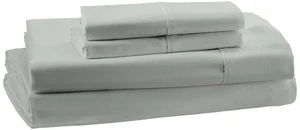 100% Organic Cotton 300 Thread Count Sheet Set - Sage Green, Full - Picture 1 of 3