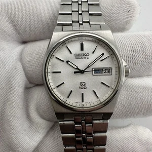 Vintage Men’s Seiko Stainless Steel Quartz SQ 100 Japan 6923 8019 / Running - Picture 1 of 11