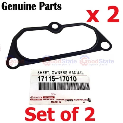 Genuine LandCruiser HDJ81 HDJ80 HDJ100 1HD T Intake Manifold Pipe Gasket x2 - Image 1 of 2
