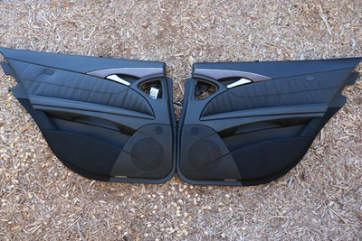 2007-2009 Mercedes W211 E63 AMG Rear Door Panels With Shades OEM - Image 1 of 4
